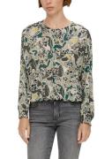 NU 20% KORTING: s.Oliver Chiffon blouse met gesmokte afwerking