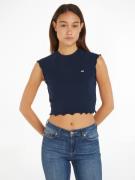 NU 20% KORTING: TOMMY JEANS T-shirt TJW SLIM CRP BABYLOCK RIB TEE met ...