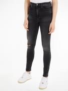 NU 20% KORTING: TOMMY JEANS Skinny fit jeans Sylvia met tommy jeans me...