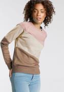 NU 20% KORTING: Ragwear Sweater JOHANKA BLOCK Ronde hals met color blo...