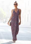 Lascana Maxi-jurk met paisley motief en verstelbare halslijn, zomerjur...