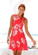 Beachtime Strandjurk met bloemenprint, mini jurk, katoenen zomerjurk
