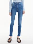 Calvin Klein Skinny fit jeans High rise skinny met calvin klein ledere...