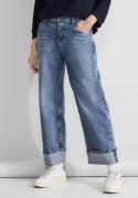 NU 20% KORTING: STREET ONE 5-pocket jeans met rechte broekspijpen en e...