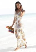 Lascana Maxi-jurk met kleurrijke paisley print en verstelbare halslijn...