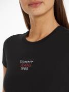 TOMMY JEANS T-shirt Slim Essential Logo T-shirt van jersey met korte m...