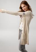 NU 20% KORTING: KangaROOS Lang vest met trendy kabelpatroon en zakken