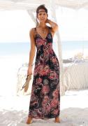 Lascana Maxi-jurk met paisley print en verstelbare halslijn, zomerjurk