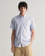 NU 25% KORTING: Gant Overhemd met korte mouwen Regular fit poplin over...