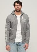 Superdry Capuchonsweatvest ATHLETIC COLL GRAPHIC ZIPHOOD