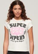 NU 20% KORTING: Superdry Shirt met korte mouwen EMBELLISHED POSTER CAP...