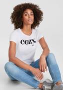 NU 20% KORTING: H.I.S T-shirt met statement-print voor