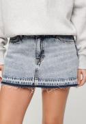 NU 20% KORTING: Superdry Jeans rok DENIM MINI SKIRT