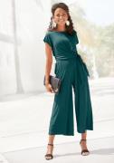 NU 20% KORTING: Lascana Jumpsuit in culotte-stijl met knoopdetail in d...