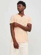 NU 20% KORTING: Jack & Jones T-shirt JJESPLIT NECK TEE SS NOOS