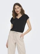 NU 20% KORTING: Only Shirt met V-hals ONLFREE S/S MODAL V-NEC TOP BOX ...