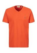 Gant T-shirt SLIM SHIELD V-NECK T-SHIRT met een klein geborduurd logo ...