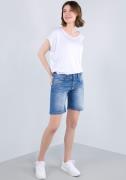 NU 20% KORTING: Please Jeans Short met zichtbare knoopsluiting