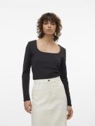 NU 20% KORTING: Vero Moda Shirt VMMILLION LS SQUARE TOP 2-WAY JRS