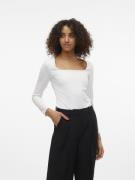 NU 20% KORTING: Vero Moda Shirt VMMILLION LS SQUARE TOP 2-WAY JRS