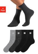 NU 20% KORTING: Bench. Basic sokken met geweven label (set, 4 paar)