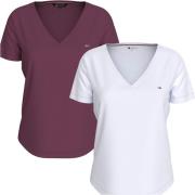 NU 20% KORTING: TOMMY JEANS Shirt met V-hals TJW 2PACK SLIM SOFT V NEC...