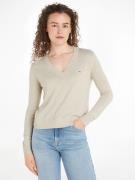 NU 20% KORTING: TOMMY JEANS Gebreide trui TJW ESSENTIAL VNECK SWEATER ...