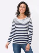 NU 20% KORTING: Casual Looks Shirt met print Gestreept shirt (1-delig)