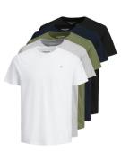 Jack & Jones Shirt met ronde hals TEE SS CREW NECK 5 P (set, 5-delig)