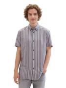 Tom Tailor Denim Overhemd met korte mouwen met gestreept patroon