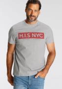 H.I.S Shirt met ronde hals met logoprint voor