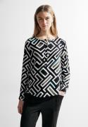 Cecil Blouse met lange mouwen met all-over print