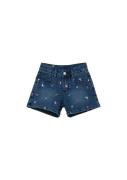 NU 20% KORTING: s.Oliver RED LABEL Junior Jeansshort met bloemborduurs...