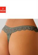 NU 20% KORTING: Petite fleur String achter geheel van fijne jacquard-k...