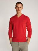 NU 20% KORTING: Tommy Hilfiger Trui met V-hals CLASSIC COTTON V NECK