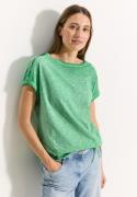 Cecil T-shirt met knoopdetail