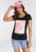 Laura Scott T-shirt met modieuze print aan de voorkant - nieuwe collec...