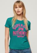 Superdry Shirt met print PUFF PRINT ARCHIVE FITTED TEE