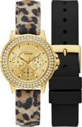 Guess Multifunctioneel horloge CROWN JEWEL, GW0660L2 (set, 2-delig, Me...