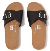 NU 20% KORTING: Fitflop Slippers IQUSHION ADJUSTABLE BUCKLE LEATHER SL...