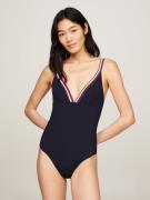 NU 20% KORTING: Tommy Hilfiger Swimwear Badpak TRIANGLE ONE PIECE RP m...