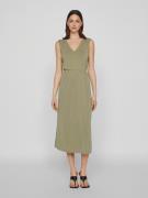 NU 20% KORTING: Vila Maxi-jurk VIMODALA V-NECK S/L MIDI DRESS - NOOS