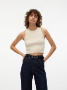 NU 20% KORTING: Vero Moda Gebreide trui VMGINNY SL O-NECK CROP TOP NOO...