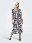 NU 20% KORTING: Only Zomerjurk ONLHALIA S/S MIDI DRESS WVN NOOS