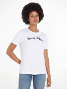 NU 20% KORTING: Tommy Hilfiger Shirt met korte mouwen REG SCRIPT C-NK ...