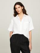 NU 20% KORTING: Tommy Hilfiger Blouse met korte mouwen LINEN SS SHIRT