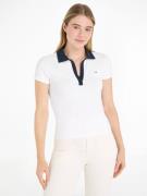 NU 20% KORTING: TOMMY JEANS Poloshirt TJW SLIM CONTRAST V SS POLO EXT