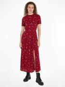 NU 20% KORTING: TOMMY JEANS Blousejurk TJW FLORAL MIDI DRESS