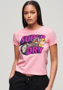 NU 20% KORTING: Superdry Shirt met print NEON MOTOR GRAPHIC FITTED TEE