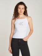 NU 20% KORTING: Calvin Klein Top met spaghettibandjes OUTLINED CK STRA...